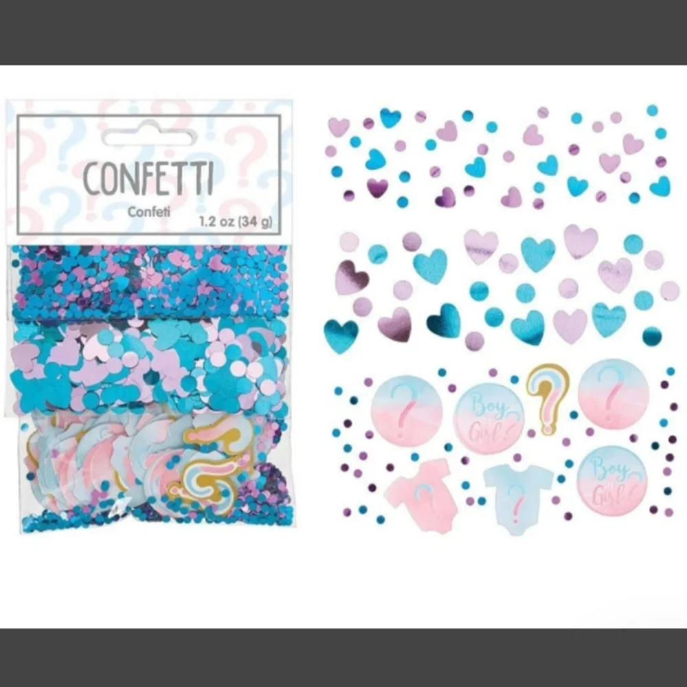 NEW - Gender Reveal Confetti Pack - Blue & Pink